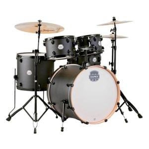 Mapex Storm Series ST5295FBIZ Deep Black 5 Pcs Acoustic Drum Set with Hardware